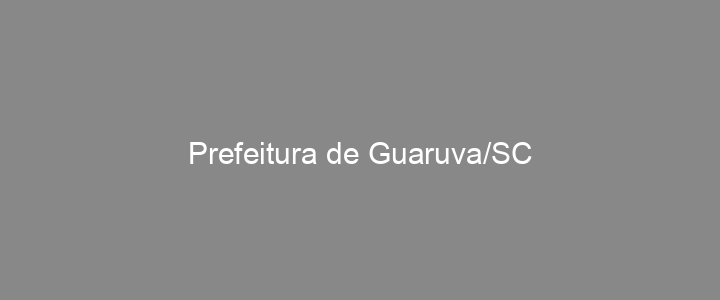 Provas Anteriores Prefeitura de Guaruva/SC